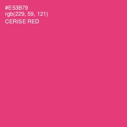 #E53B79 - Cerise Red Color Image